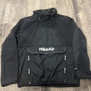 Nike half fleece/half windrebreaker crew neck